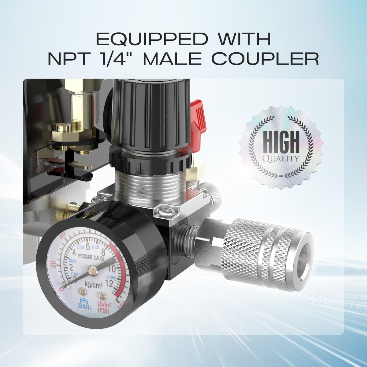 Cnaodun 1/4 NPT thread illustration for universal compatibility.