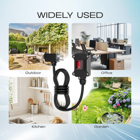 Cnaodun piggyback plug extension for convenient daisy-chaining of devices