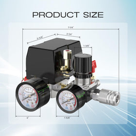 Cnaodun red-knob switch for quick setup and precise cut-in pressure.
