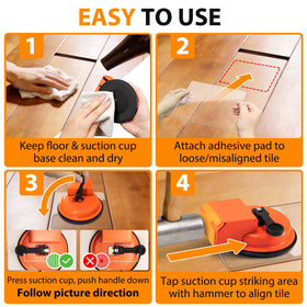 CNARIO Floor Gap Fixer Tool enlarged striking surface improves leverage and accuracy.