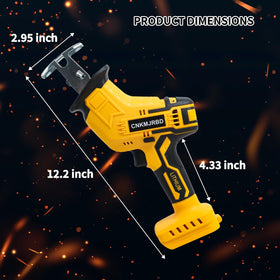 CNKMJRBD cordless reciprocating saw with variable speed for precise material cuts