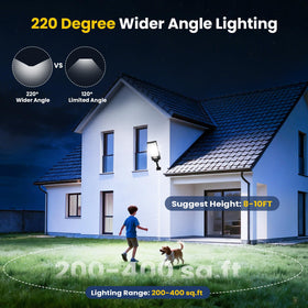 CNOIJUTS dusk-to-dawn mode lighting pathways with reliable energy savings
