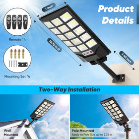 CNOIJUTS IP65 waterproof solar street light withstands rain and snow