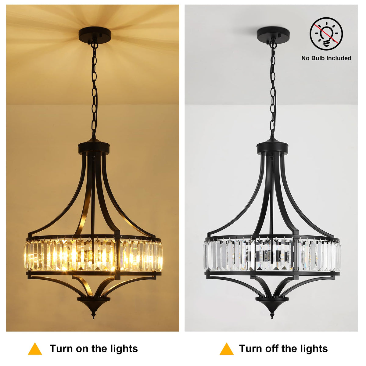 CNRATYE dimmable five-light design supports warm, inviting dinner lighting