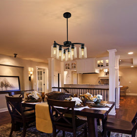 CNRATYE dining room light highlighting arc design
