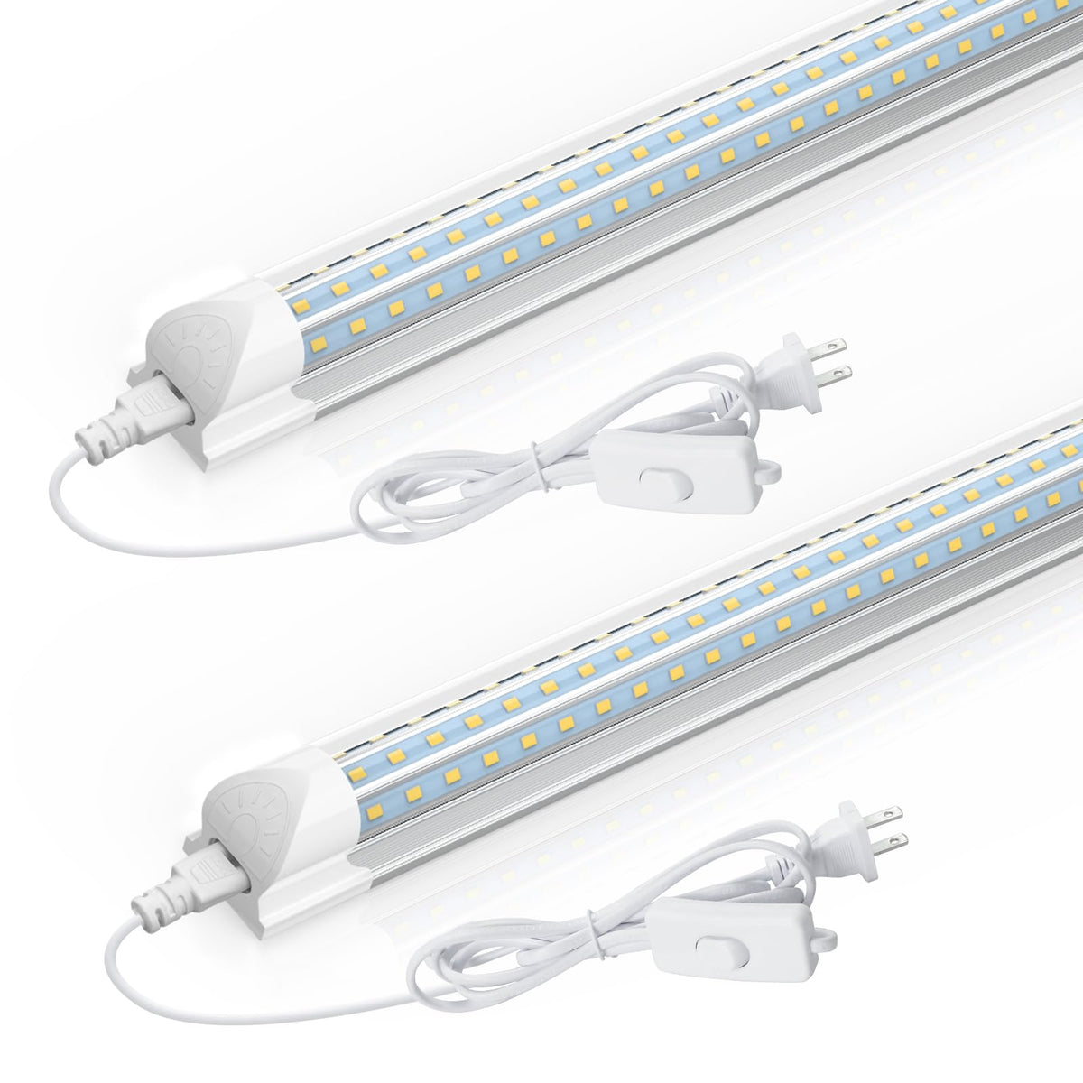CNSUNWAY LED Shop Light 2ft front view for bright, even workbench illumination.