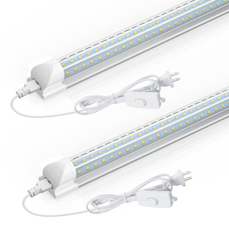 CNSUNWAY LED Shop Light 2ft front view for bright, even workbench illumination.