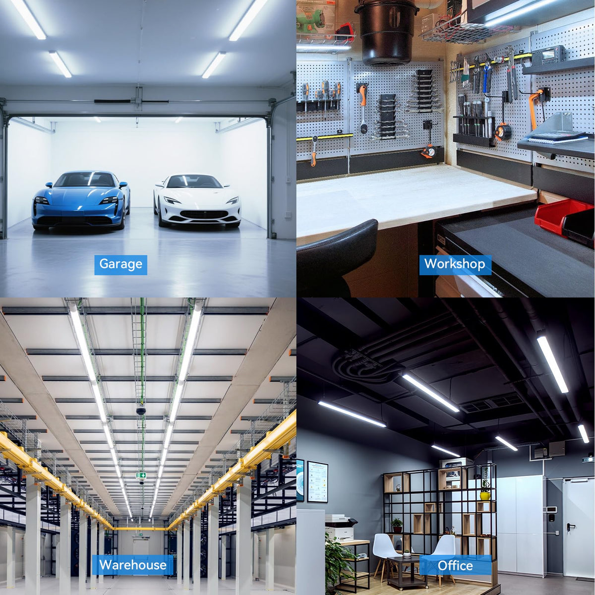 CNSUNWAY 50W LED shop light saves energy while brightening.