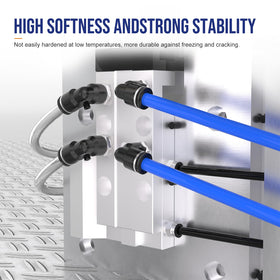 CNZG PNEU 1/4 inch tubing hose cutter image highlights clean, precise cuts.