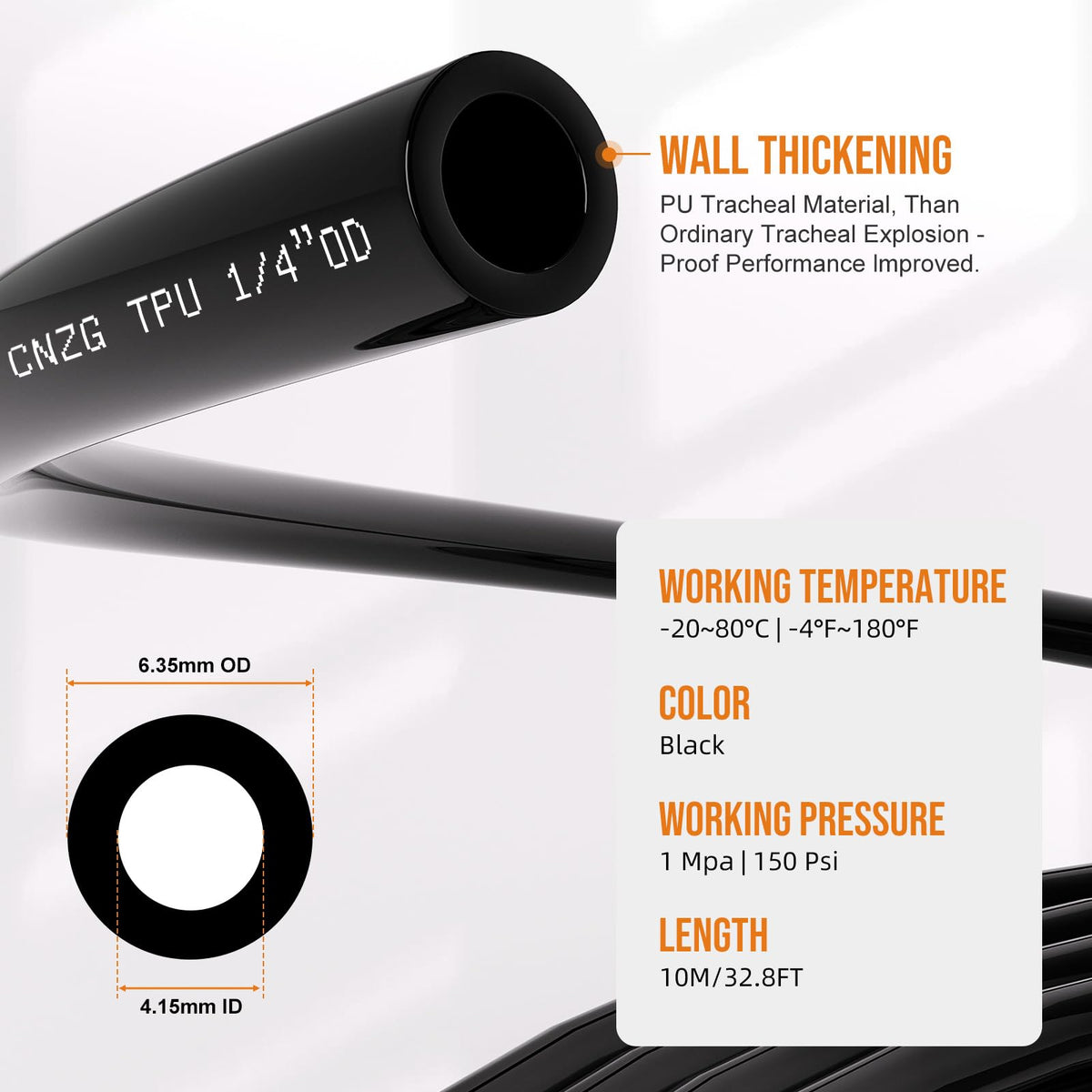 CNZG PNEU plastic fittings pack 1/4 in for flexible assembly and easy customization.