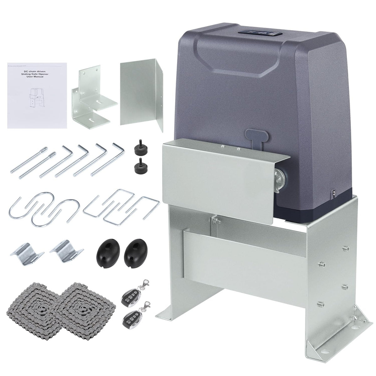 CO-Z 3300lb gate opener motor unit with weatherproof ABS housing for smooth operation.