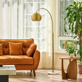 CO-Z adjustable shade directs light to a corner or sofa.