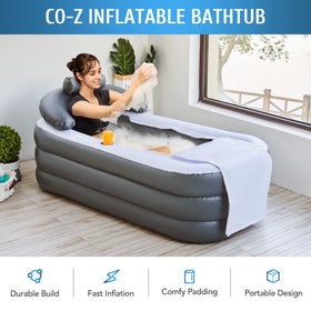 CO-Z cup holder keeps drinks and devices within reach during a soak.