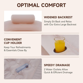 CO-Z foldable tub for easy storage and portable spa moments.