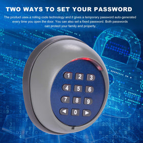 CO-Z remote transmitter with rolling code for enhanced daily security