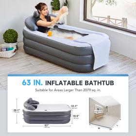 CO-Z zipper-cover lets you adjust warmth for a comfortable soak.