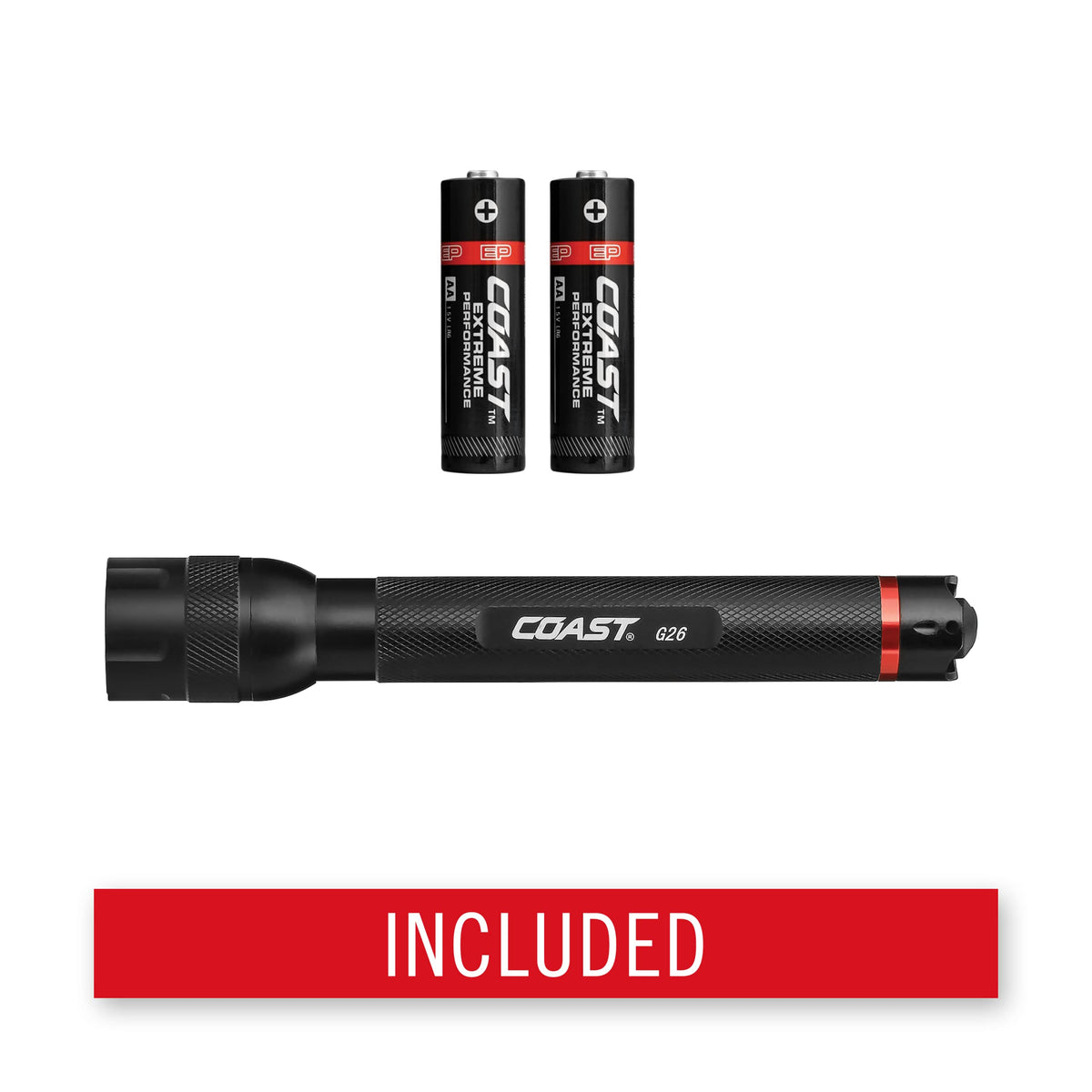 Coast G26 rugged IP54 body withstands weather and drops.