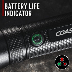 COAST G60R ergonomic, one-handed operation for quick access.