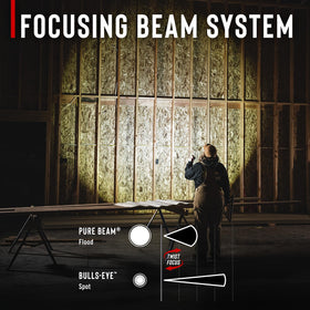 COAST G60R flood-to-spot beam for extended reach and clarity.