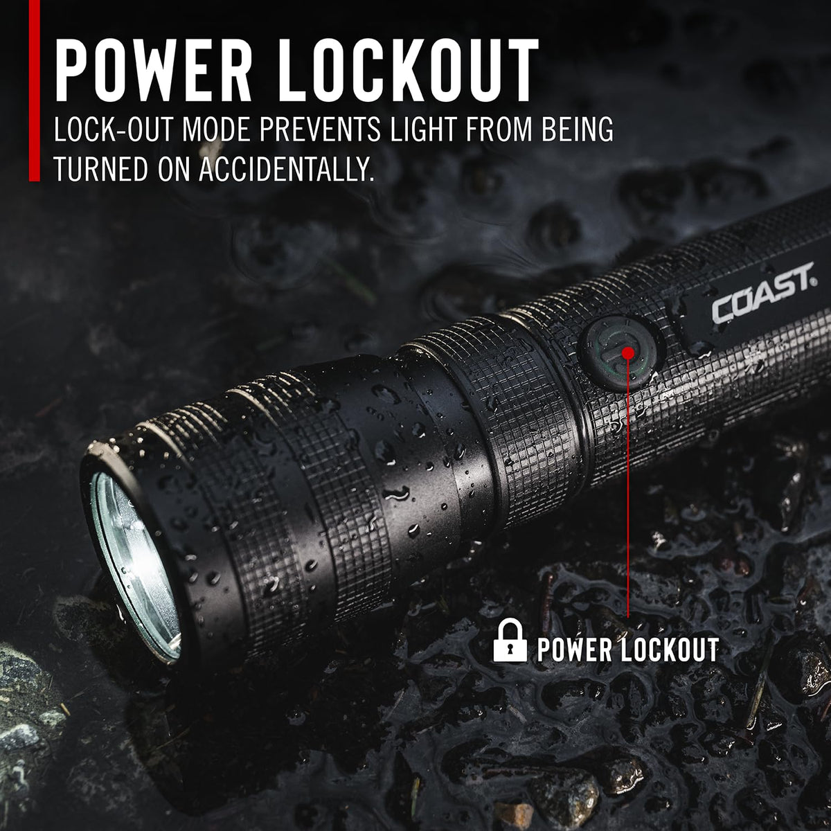 COAST G60R premium aluminum body withstands tough conditions.