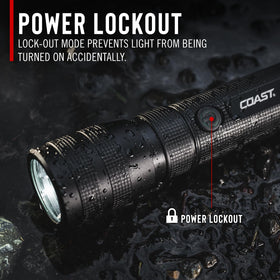 COAST G60R premium aluminum body withstands tough conditions.