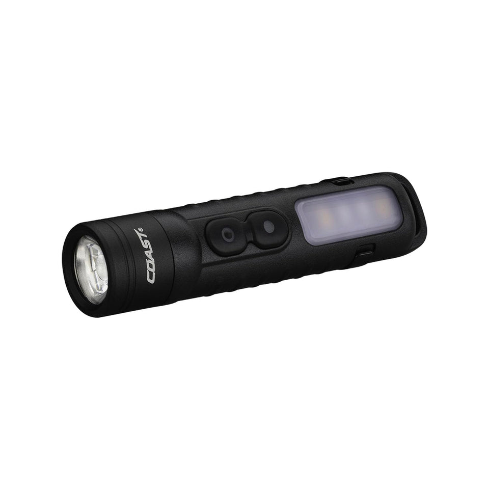 Coast KL35R front view: a compact 600-lumen flashlight for everyday carry.