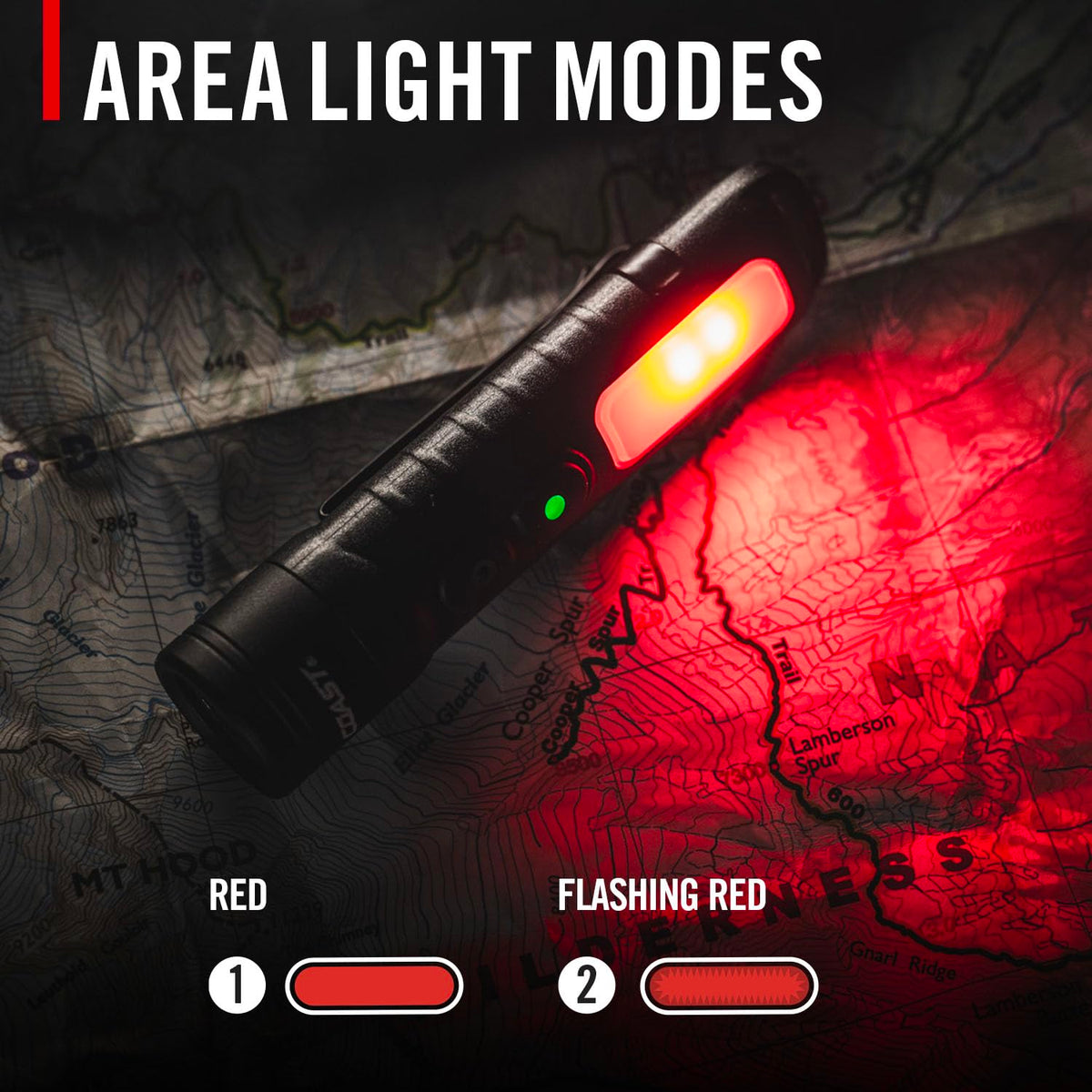Coast KL35R hat-clip ready for hands-free lighting during outdoor tasks.