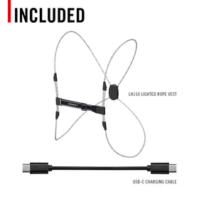 Coast LH150 v2 battery life indicator shows charge status