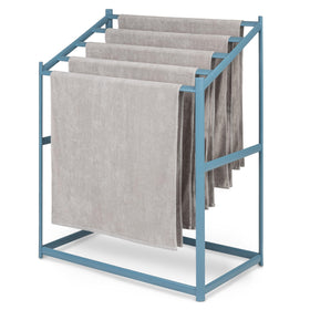 GoSports Coast Modern Pool Towel Rack front view with sleek all-weather design.