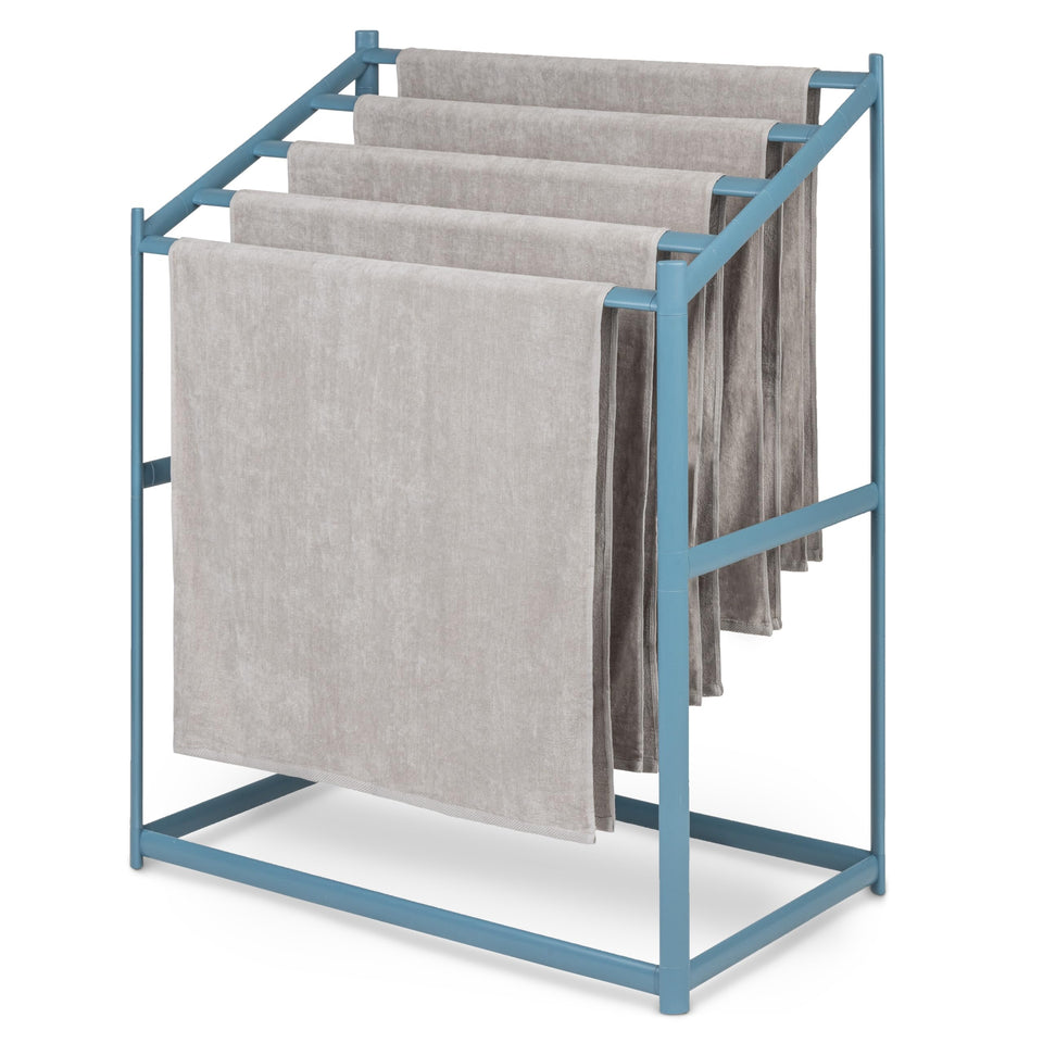 GoSports Coast Modern Pool Towel Rack front view with sleek all-weather design.
