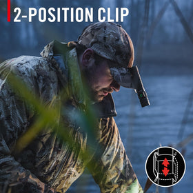 Coast PX200R compact pocket clip offers easy carry and rapid access.