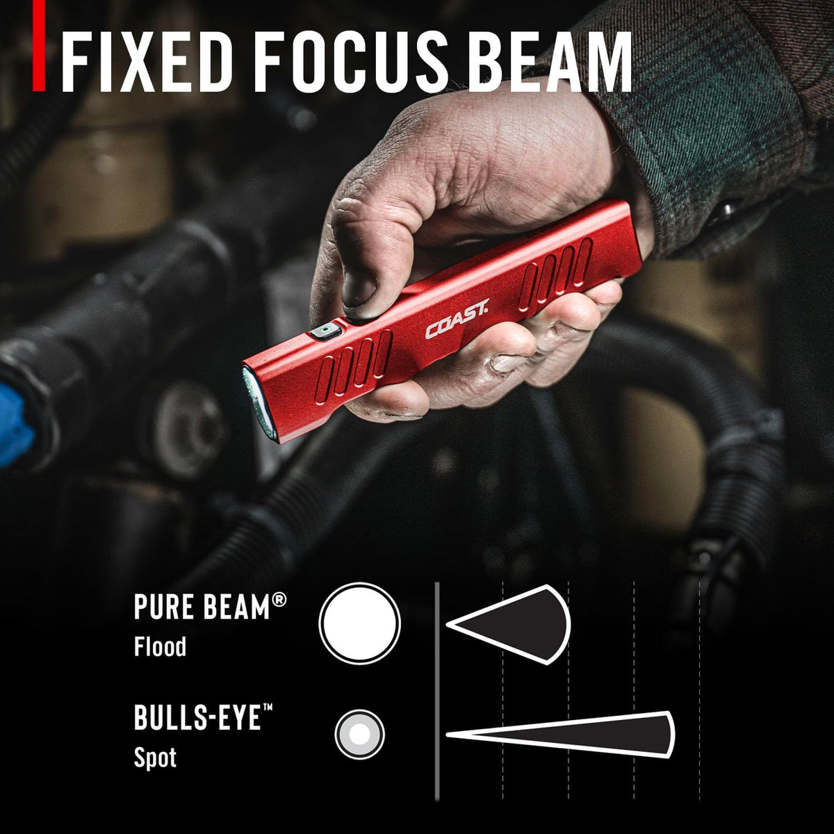 Coast Slayer IP57 rating protects against dust and water exposure.