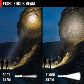 Coast WPH34R 2000 lumens beam in open area for bright illumination.