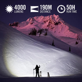Coast XP20R slide-focus-beam enables flood to spot beam changes