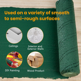 9-inch wide head covers large areas quickly.