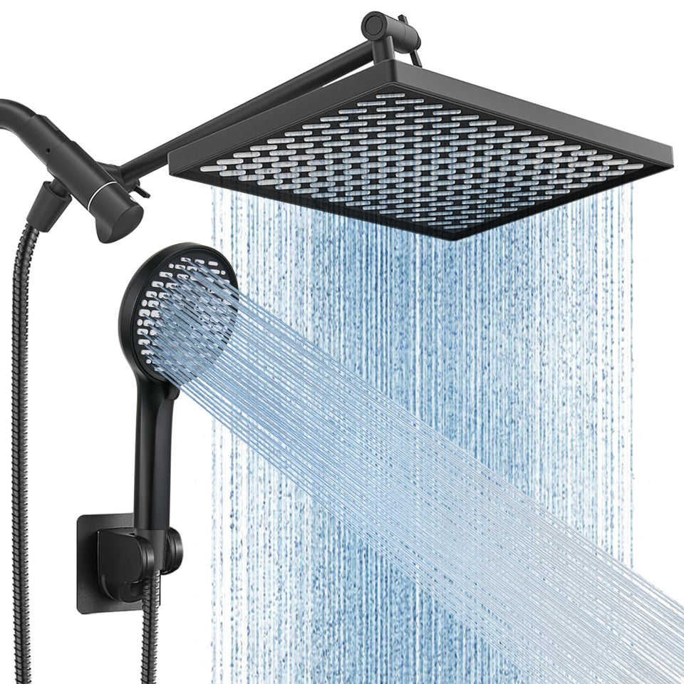 Cobbe 11.8 inch rain shower head delivers wide, even coverage for a refreshing shower.