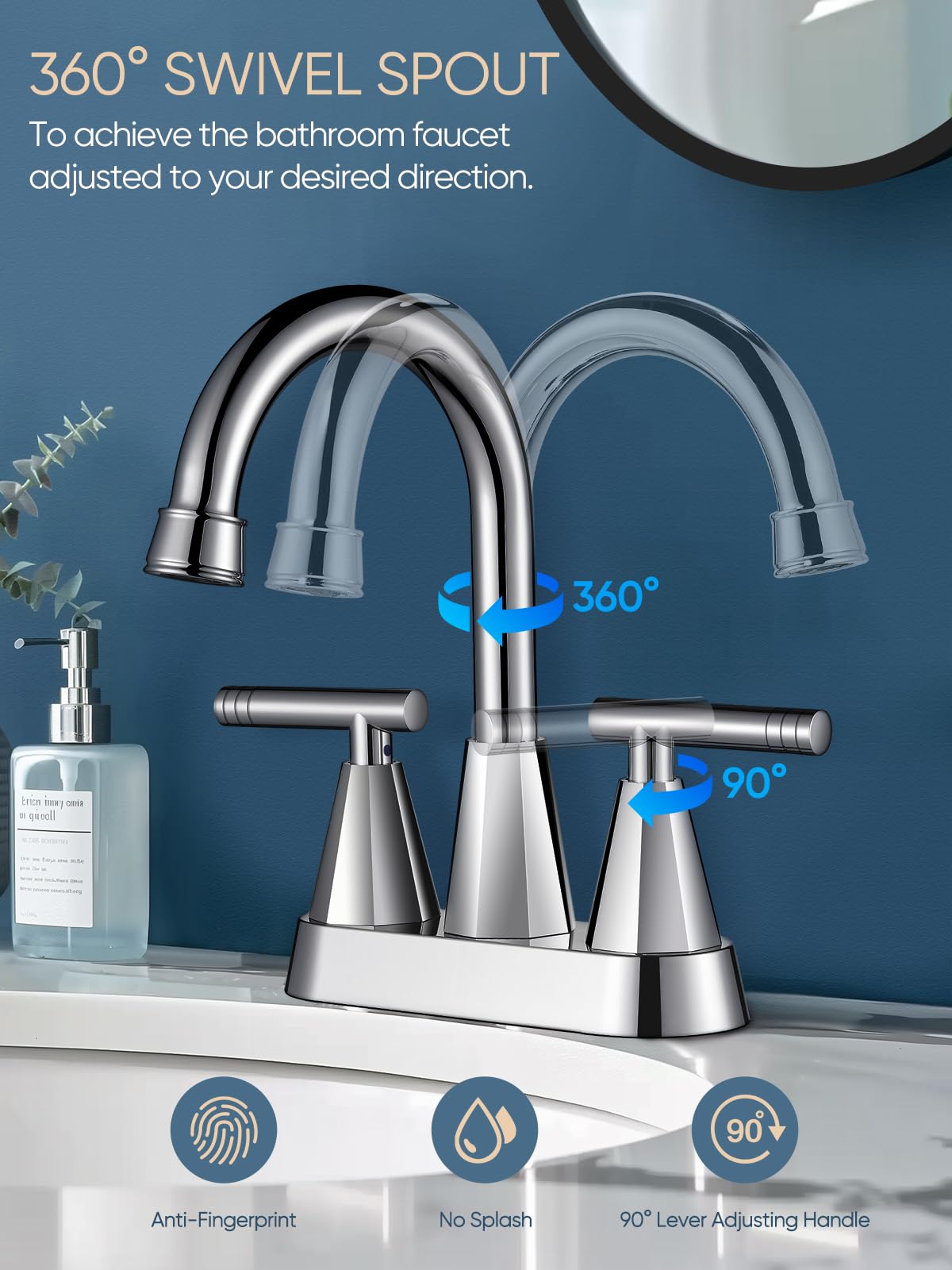Cobbe 304 lead-free stainless steel construction promotes safer water use.
