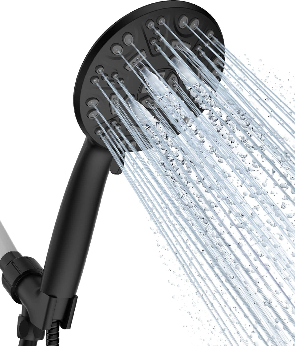 Cobbe 8-setting handheld shower head with versatile spray options for personalized showers.
