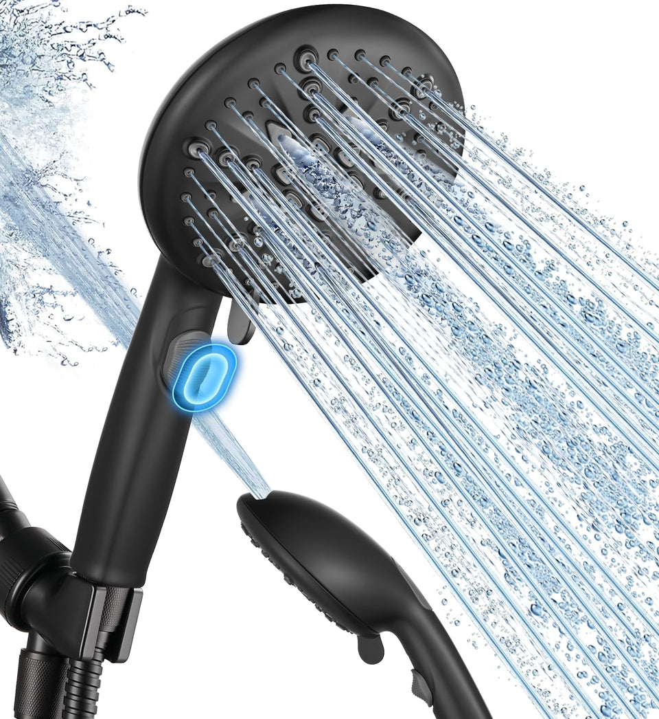 Cobbe 9-function shower head with multi-spray for powerful cleansing