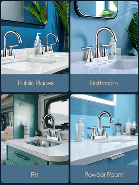 Cobbe chrome faucet suits RVs and travel trailers with durable design.