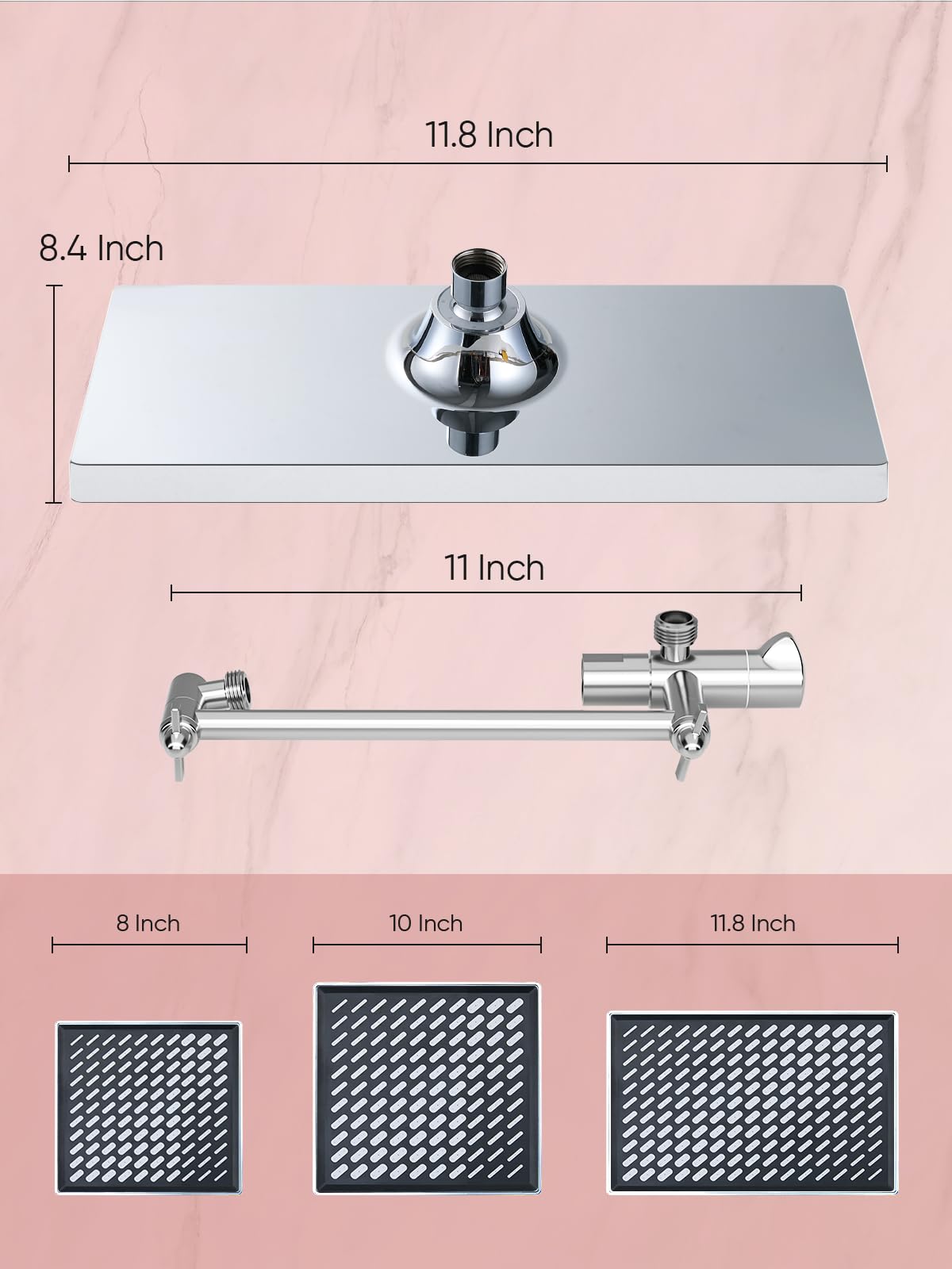 Cobbe chrome finish adds a sleek, easy-to-clean look to your bathroom.