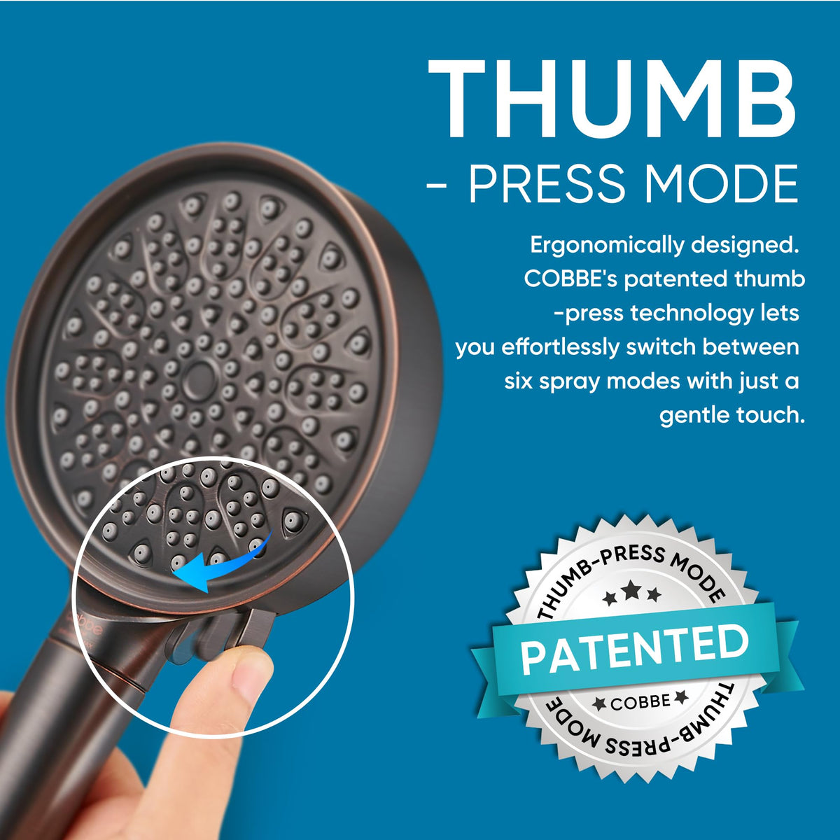 Cobbe stainless hose stays rust-free while preserving water flow.