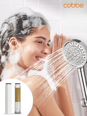 Cobbe compatibility note image with showerhead connection detail and compatibility reminders.