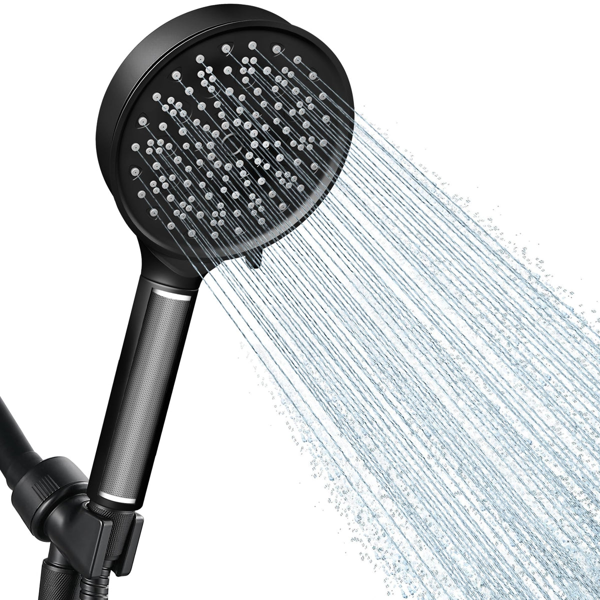 Cobbe handheld filtered shower head assembly diagram highlights carbon filtration for chlorine reduction.
