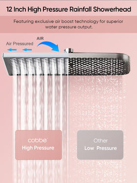 Cobbe handheld shower with 6 modes provides flexible, targeted cleansing for family use.