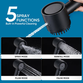Cobbe Ion Drops filtered shower head promotes softer hair and skin with filtered water.