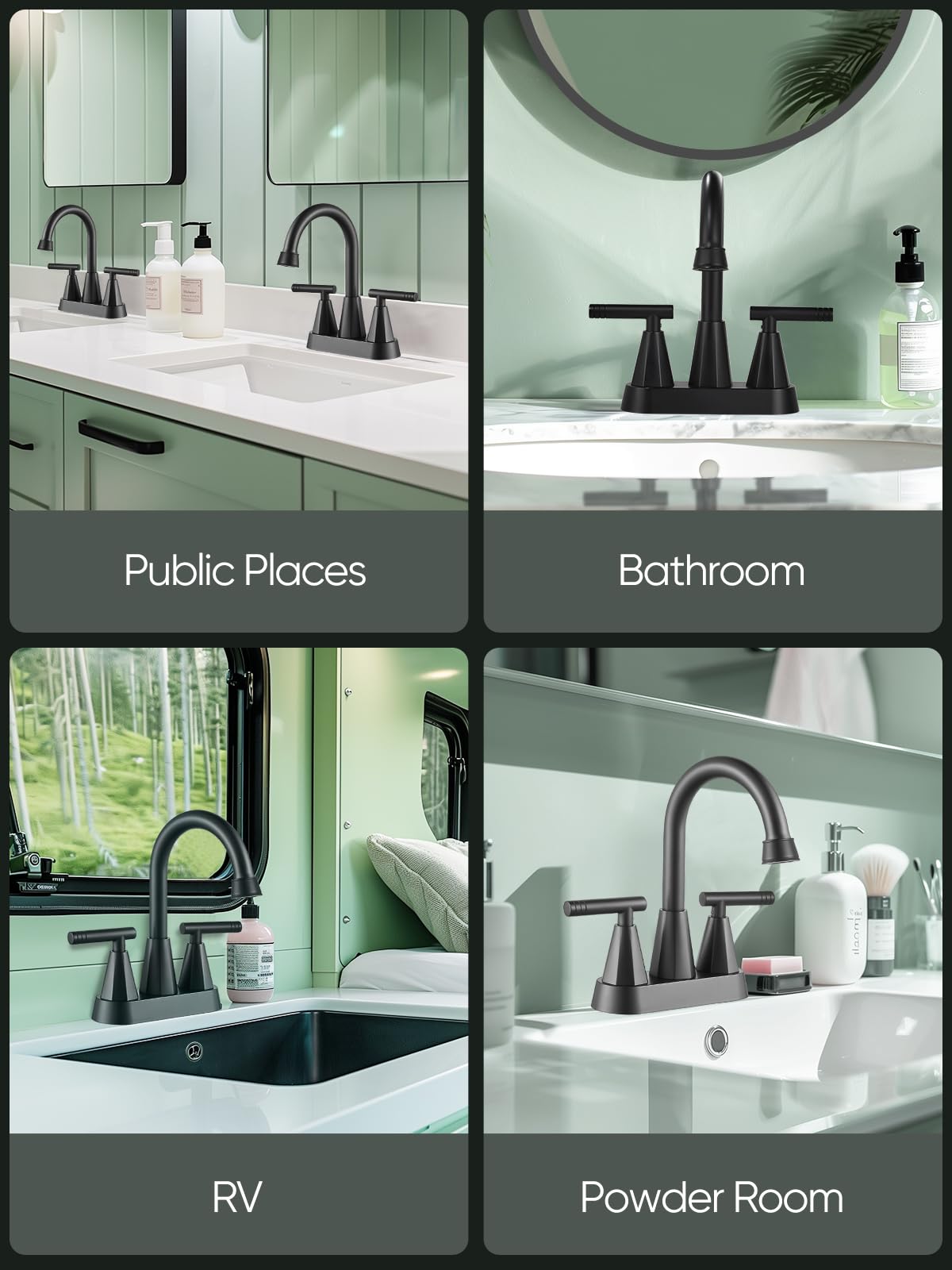 Cobbe midnight black faucet includes easy DIY installation guide for quick upgrade.