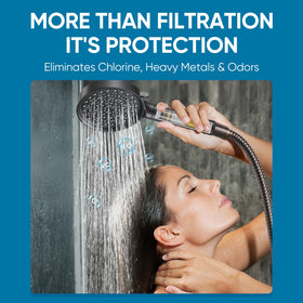 Cobbe panel design with self-cleaning silicone nozzles prevents mineral buildup.