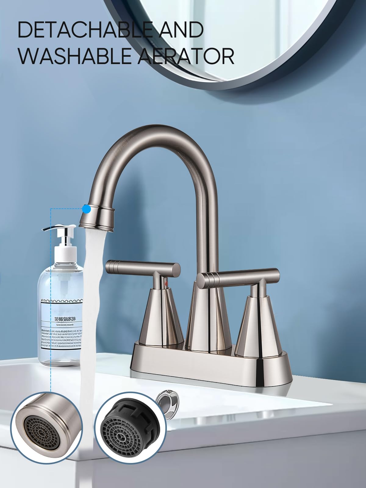 Cobbe pop-up drain with overflow and built-in strainer for easy maintenance.