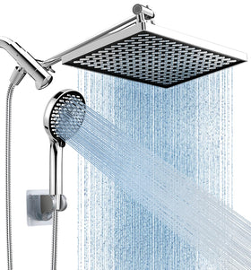 Cobbe rain shower head 11.8 inches offers broad coverage for a refreshing shower.